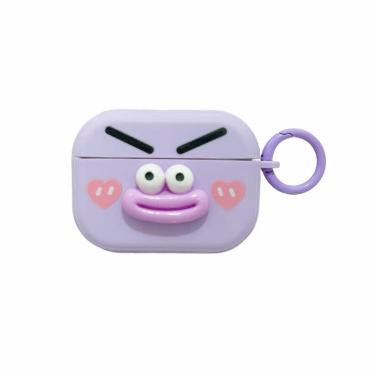 Fresh 3D Emoticon Pattern Skin Feel Earbuds Box PC Case, For AirPods Pro 2, For AirPods 3, For AirPods Pro, For AirPods 2 / 1