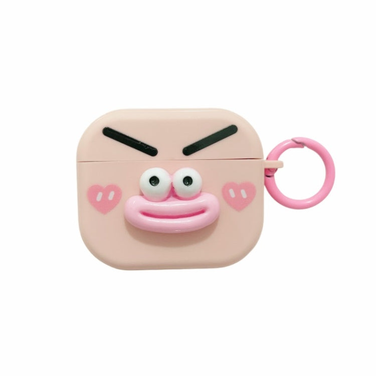 Fresh 3D Emoticon Pattern Skin Feel Earbuds Box PC Case, For AirPods Pro 2, For AirPods 3, For AirPods Pro, For AirPods 2 / 1