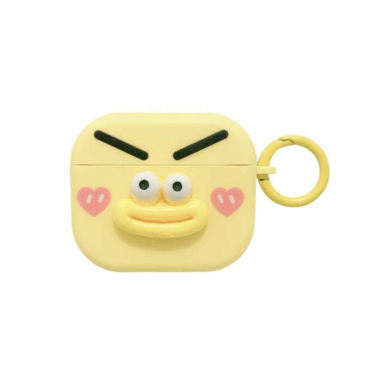 Fresh 3D Emoticon Pattern Skin Feel Earbuds Box PC Case, For AirPods Pro 2, For AirPods 3, For AirPods Pro, For AirPods 2 / 1