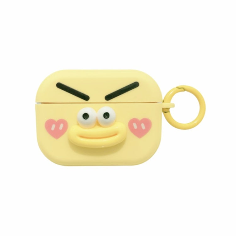Fresh 3D Emoticon Pattern Skin Feel Earbuds Box PC Case, For AirPods Pro 2, For AirPods 3, For AirPods Pro, For AirPods 2 / 1