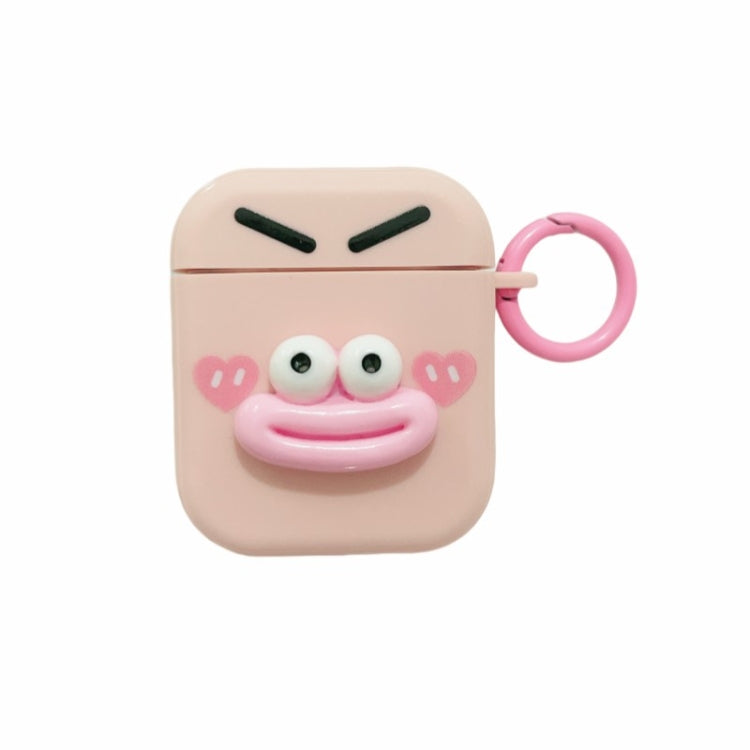 Fresh 3D Emoticon Pattern Skin Feel Earbuds Box PC Case, For AirPods Pro 2, For AirPods 3, For AirPods Pro, For AirPods 2 / 1