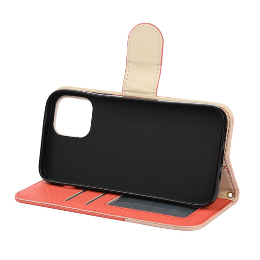 iPhone 12 mini protective case with horizontal flip design and wallet compartments