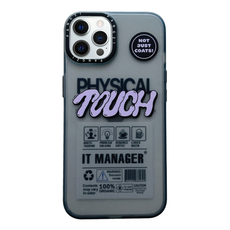 Coque de téléphone double couche givrée IMD en TPU et PC pour iPhone 14 Pro