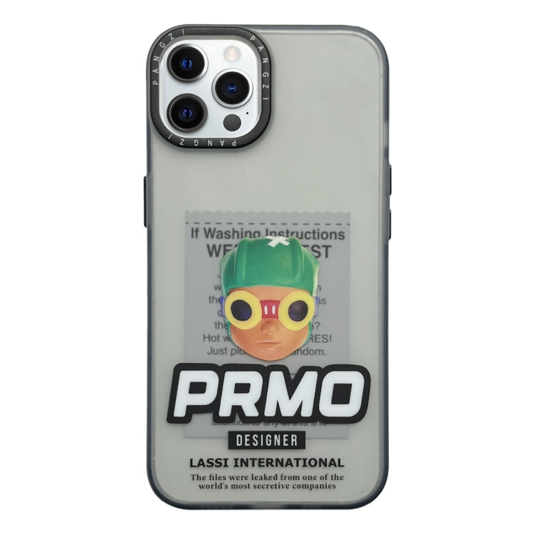Coque de téléphone double couche givrée IMD en TPU et PC pour iPhone 14 Pro