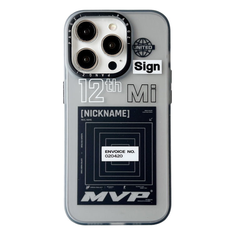 Coque de téléphone double couche givrée IMD en TPU et PC pour iPhone 14 Pro