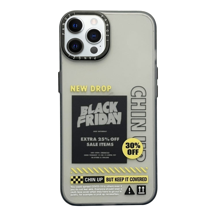 Coque de téléphone double couche givrée IMD en TPU et PC pour iPhone 14 Pro