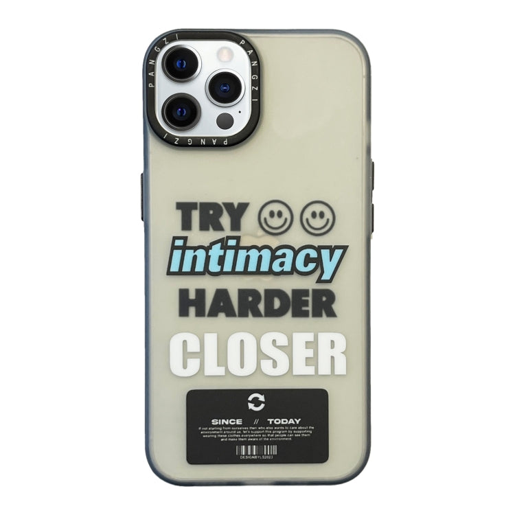 Coque de téléphone double couche givrée IMD en TPU et PC pour iPhone 14 Pro