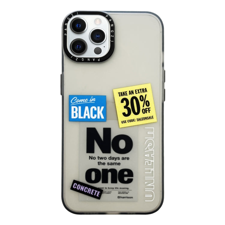 Coque de téléphone double couche givrée IMD en TPU et PC pour iPhone 14 Pro