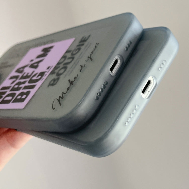 Double Layer Frosted IMD Series TPU + PC Phone Case, For iPhone 15