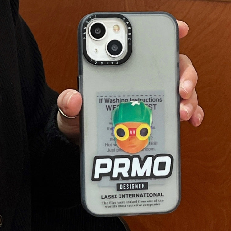 Coque de téléphone double couche givrée IMD en TPU et PC pour iPhone 14 Pro