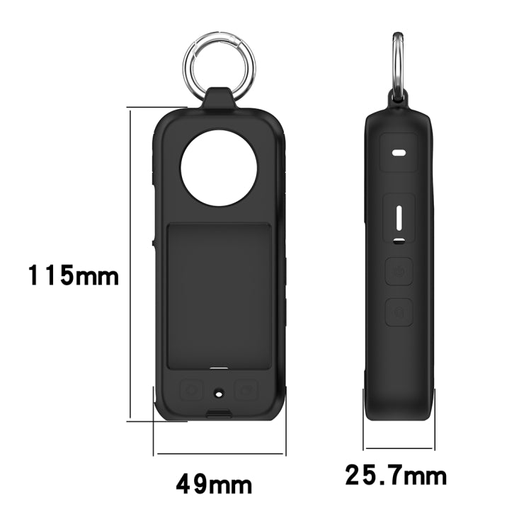 Portable Silicone Protective Case, For Insta360 X3