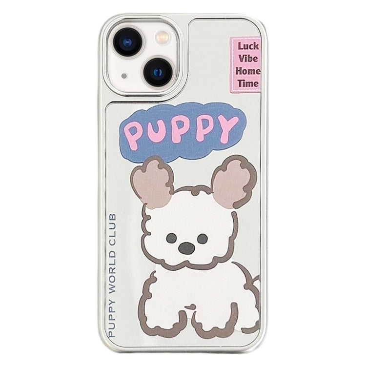 Mirror Puppy Pattern TPU + PC Phone Case, For iPhone 15 Pro Max, For iPhone 15 Pro, For iPhone 15, For iPhone 14, For iPhone 14 Pro, For iPhone 14 Pro Max, For iPhone 13 Pro Max, For iPhone 13 Pro, For iPhone 13, For iPhone 12, For iPhone 12 Pro Max   ...