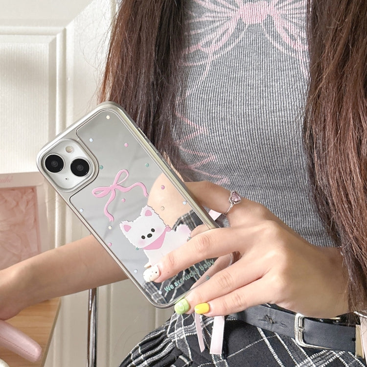 Mirror Puppy Pattern TPU + PC Phone Case, For iPhone 15 Pro Max, For iPhone 15 Pro, For iPhone 15, For iPhone 14, For iPhone 14 Pro, For iPhone 14 Pro Max, For iPhone 13 Pro Max, For iPhone 13 Pro, For iPhone 13, For iPhone 12, For iPhone 12 Pro Max���...