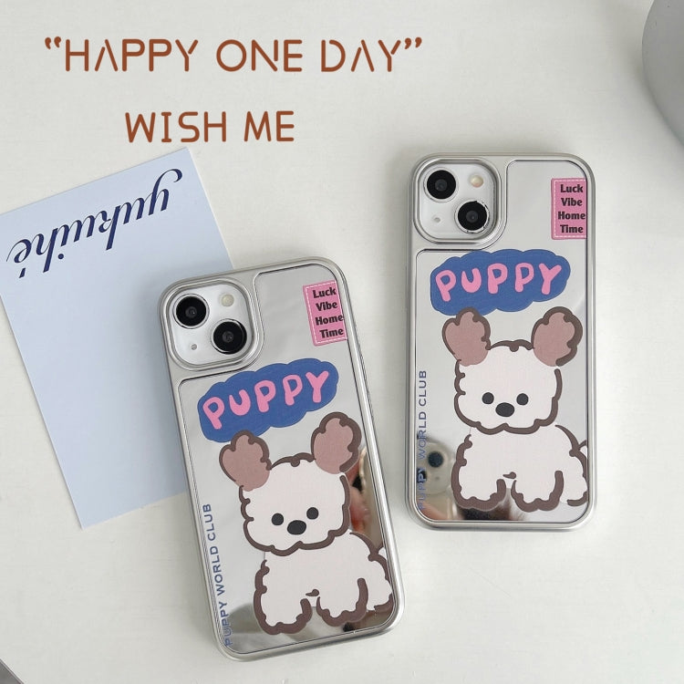 Mirror Puppy Pattern TPU + PC Phone Case, For iPhone 15 Pro Max, For iPhone 15 Pro, For iPhone 15, For iPhone 14, For iPhone 14 Pro, For iPhone 14 Pro Max, For iPhone 13 Pro Max, For iPhone 13 Pro, For iPhone 13, For iPhone 12, For iPhone 12 Pro Max���...