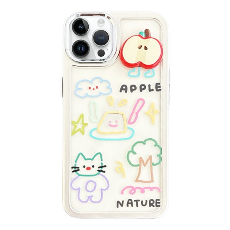 Clear Illustration Graffiti Pattern TPU + PC Phone Case, For iPhone 13 Pro Max, For iPhone 13 Pro, For iPhone 13, For iPhone 12, For iPhone 12 Pro Max, For iPhone 12 Pro
