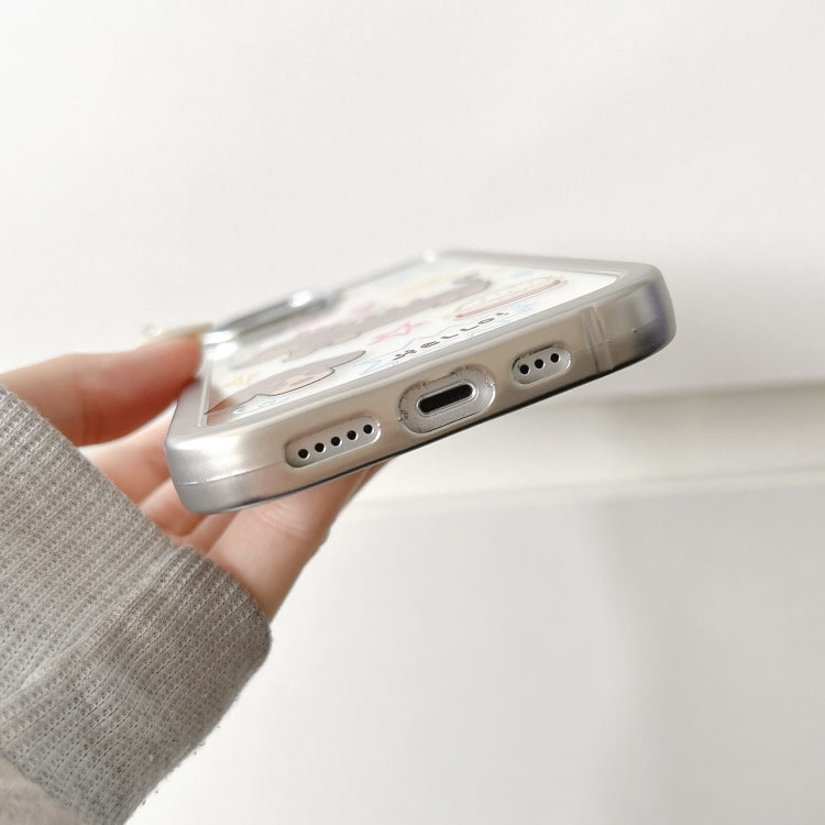 Clear Illustration Graffiti Pattern TPU + PC Phone Case, For iPhone 15 Pro Max, For iPhone 15 Pro, For iPhone 15, For iPhone 14, For iPhone 14 Pro, For iPhone 14 Pro Max