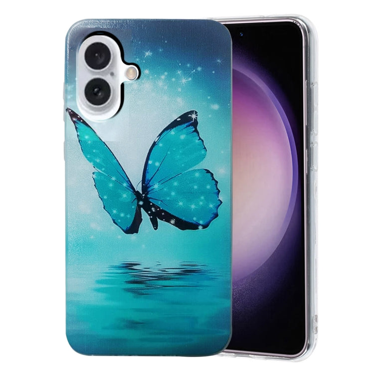 Colored Drawing Pattern TPU Phone Case, For iPhone 16 Pro Max, For iPhone 16 Pro, For iPhone 16 Plus, For iPhone 16