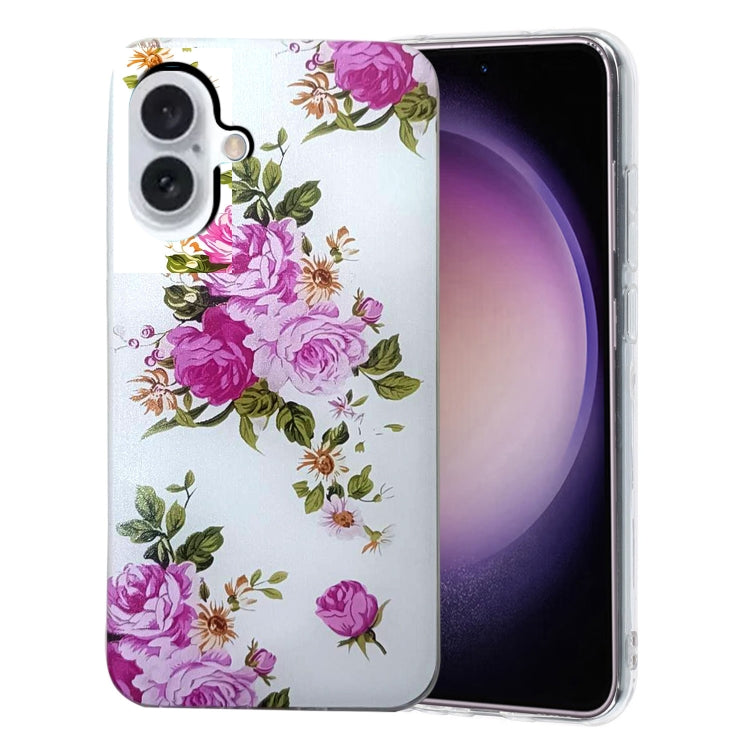Colored Drawing Pattern TPU Phone Case, For iPhone 16 Pro Max, For iPhone 16 Pro, For iPhone 16 Plus, For iPhone 16