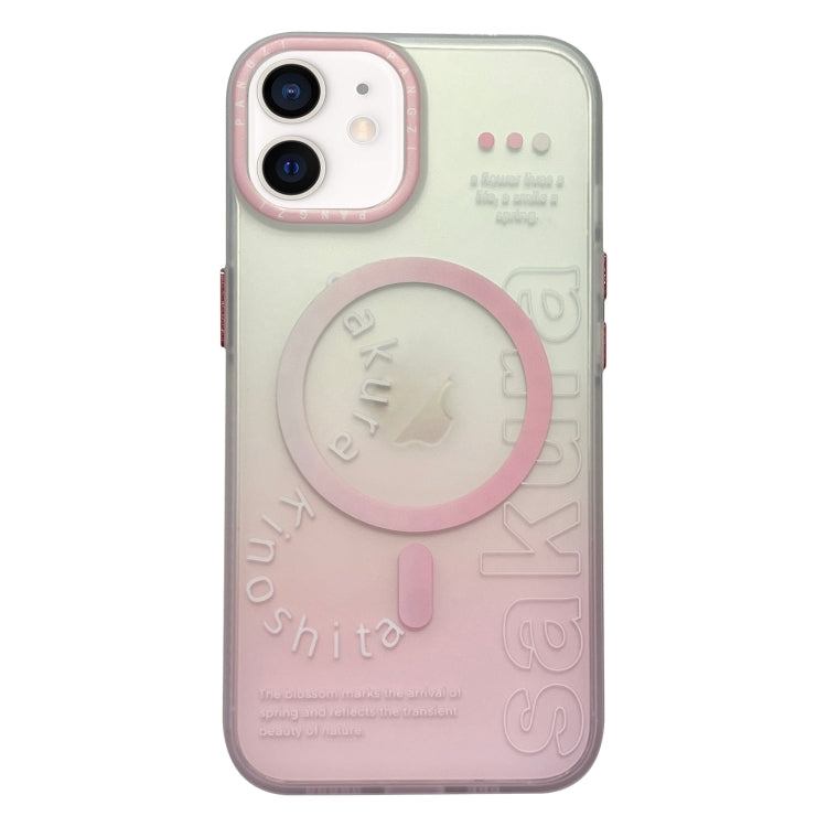 Double-Layer Frosted Gradient MagSafe Phone Case, For iPhone 12, For iPhone 12 Pro Max, For iPhone 12 Pro, For iPhone 11