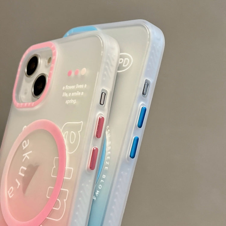 Double-Layer Frosted Gradient MagSafe Phone Case, For iPhone 12, For iPhone 12 Pro Max, For iPhone 12 Pro, For iPhone 11