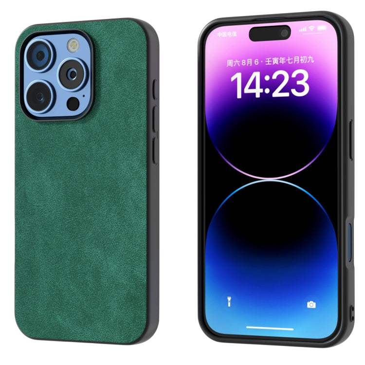 Black Frame PU Leather Full Coverage Phone Case, For iPhone 16 Pro Max, For iPhone 16 Pro, For iPhone 16 Plus, For iPhone 16
