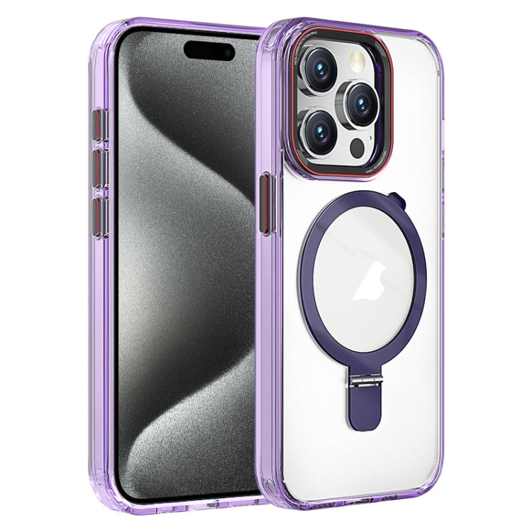Crystal TPU Hybrid PC MagSafe Holder Phone Case, For iPhone 15 Pro Max, For iPhone 15 Pro, For iPhone 15 Plus, For iPhone 15, For iPhone 14 Plus, For iPhone 14