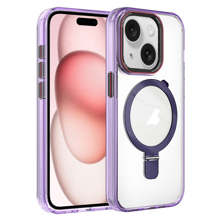 Crystal TPU Hybrid PC MagSafe Holder Phone Case, For iPhone 15 Pro Max, For iPhone 15 Pro, For iPhone 15 Plus, For iPhone 15, For iPhone 14 Plus, For iPhone 14