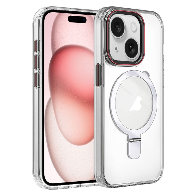 Crystal TPU Hybrid PC MagSafe Holder Phone Case, For iPhone 15 Pro Max, For iPhone 15 Pro, For iPhone 15 Plus, For iPhone 15, For iPhone 14 Plus, For iPhone 14