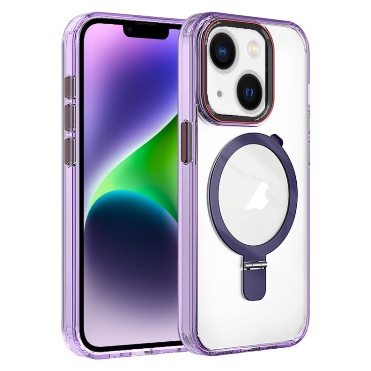 Crystal TPU Hybrid PC MagSafe Holder Phone Case, For iPhone 15 Pro Max, For iPhone 15 Pro, For iPhone 15 Plus, For iPhone 15, For iPhone 14 Plus, For iPhone 14