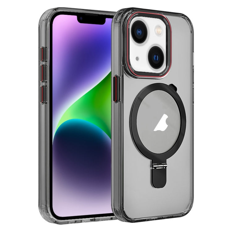 Crystal TPU Hybrid PC MagSafe Holder Phone Case, For iPhone 15 Pro Max, For iPhone 15 Pro, For iPhone 15 Plus, For iPhone 15, For iPhone 14 Plus, For iPhone 14