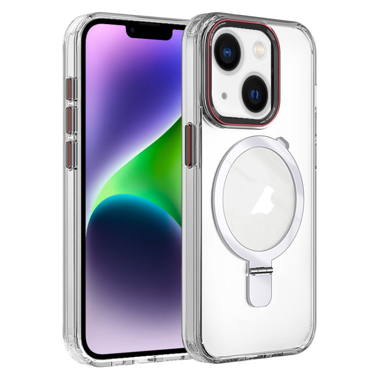 Crystal TPU Hybrid PC MagSafe Holder Phone Case, For iPhone 15 Pro Max, For iPhone 15 Pro, For iPhone 15 Plus, For iPhone 15, For iPhone 14 Plus, For iPhone 14