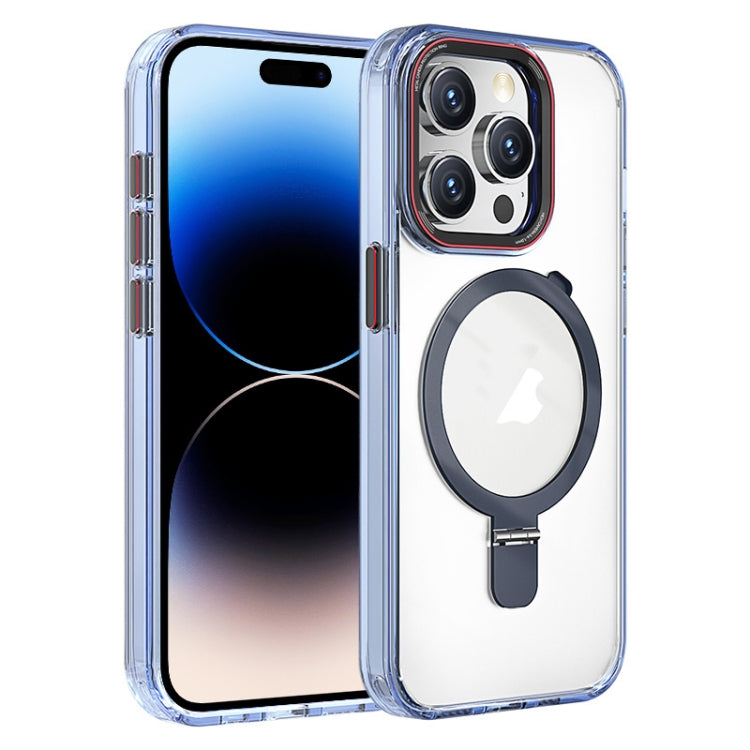 Crystal TPU Hybrid PC MagSafe Holder Phone Case, For iPhone 14 Pro, For iPhone 14 Pro Max, For iPhone 13 Pro Max, For iPhone 13 Pro, For iPhone 13, For iPhone 12