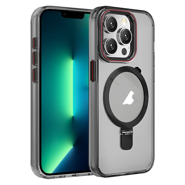 Crystal TPU Hybrid PC MagSafe Holder Phone Case, For iPhone 14 Pro, For iPhone 14 Pro Max, For iPhone 13 Pro Max, For iPhone 13 Pro, For iPhone 13, For iPhone 12