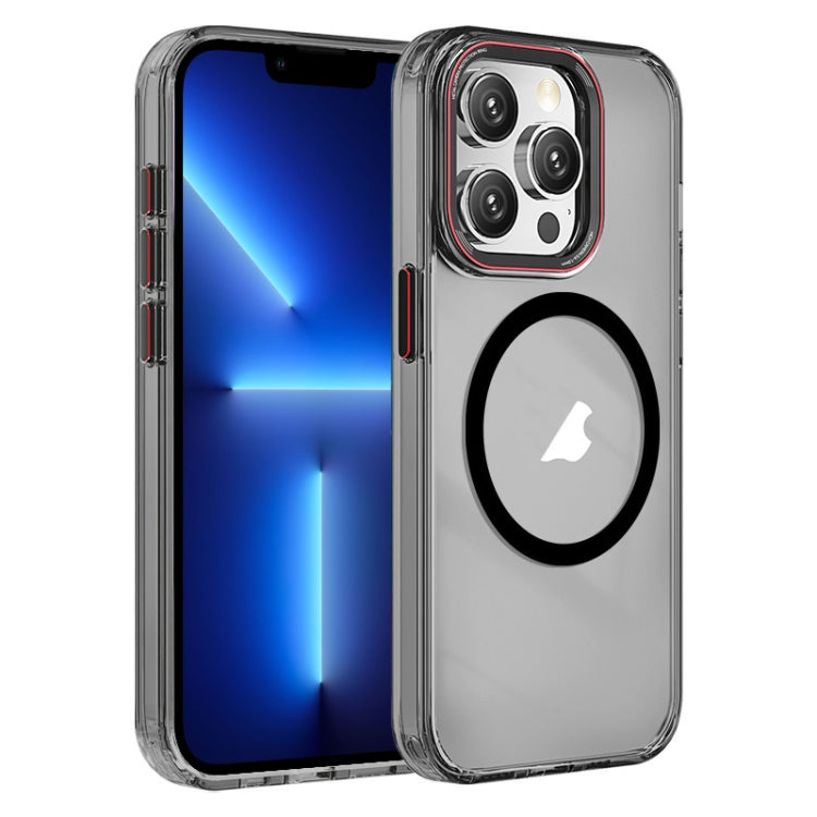 Crystal TPU Hybrid PC MagSafe Holder Phone Case, For iPhone 14 Pro, For iPhone 14 Pro Max, For iPhone 13 Pro Max, For iPhone 13 Pro, For iPhone 13, For iPhone 12