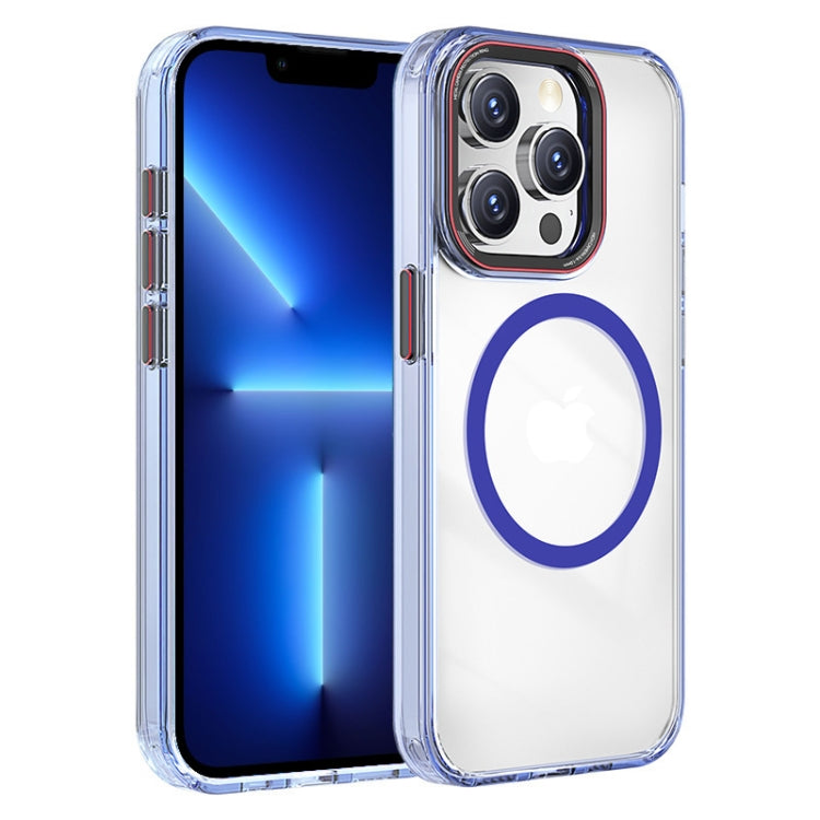 Crystal TPU Hybrid PC MagSafe Holder Phone Case, For iPhone 14 Pro, For iPhone 14 Pro Max, For iPhone 13 Pro Max, For iPhone 13 Pro, For iPhone 13, For iPhone 12