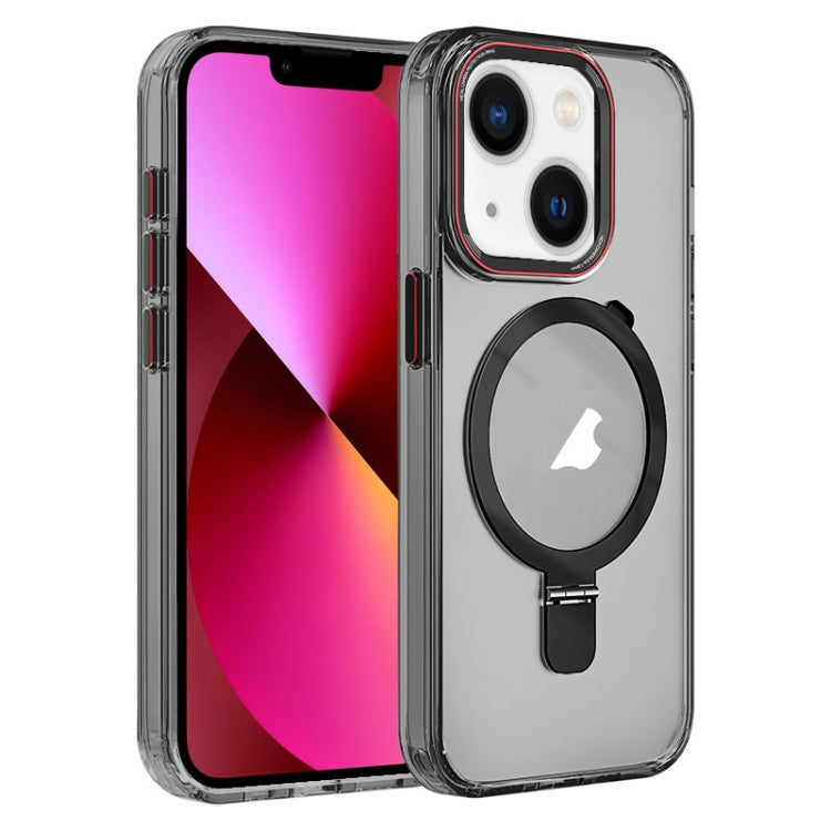 Crystal TPU Hybrid PC MagSafe Holder Phone Case, For iPhone 14 Pro, For iPhone 14 Pro Max, For iPhone 13 Pro Max, For iPhone 13 Pro, For iPhone 13, For iPhone 12