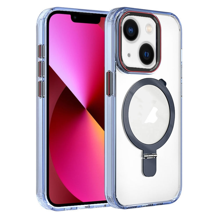 Crystal TPU Hybrid PC MagSafe Holder Phone Case, For iPhone 14 Pro, For iPhone 14 Pro Max, For iPhone 13 Pro Max, For iPhone 13 Pro, For iPhone 13, For iPhone 12