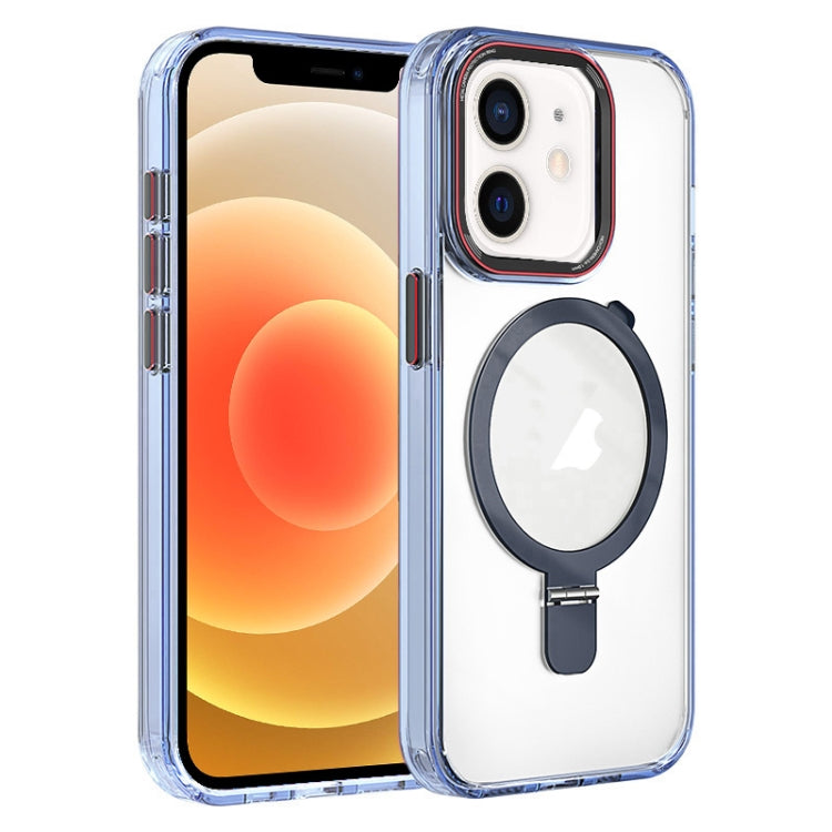 Crystal TPU Hybrid PC MagSafe Holder Phone Case, For iPhone 14 Pro, For iPhone 14 Pro Max, For iPhone 13 Pro Max, For iPhone 13 Pro, For iPhone 13, For iPhone 12