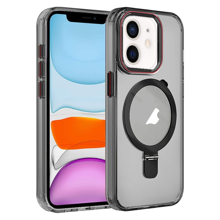 Crystal TPU Hybrid PC MagSafe Holder Phone Case, For iPhone 12 Pro Max, For iPhone 12 Pro, For iPhone 11