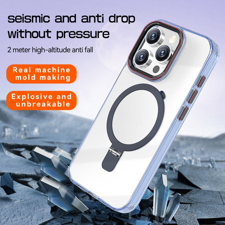 Crystal TPU Hybrid PC MagSafe Holder Phone Case, For iPhone 12 Pro Max, For iPhone 12 Pro, For iPhone 11