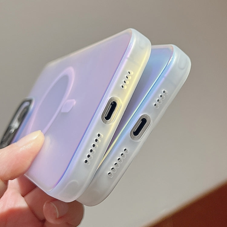 Laser Metal Lens Protection Frame MagSafe Phone Case, For iPhone 11