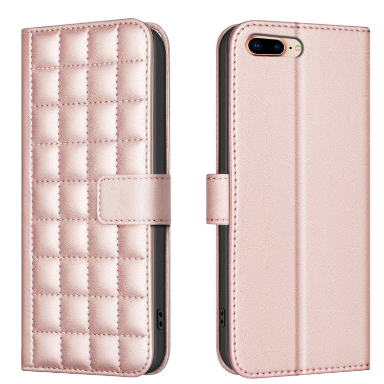 Square Texture Leather Phone Case, For iPhone 11 Pro, For iPhone XR, For iPhone XS Max, For iPhone 8 Plus / 7 Plus