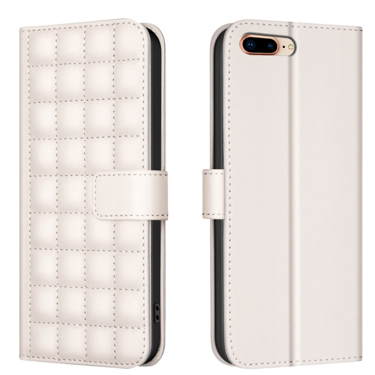 Square Texture Leather Phone Case, For iPhone 11 Pro, For iPhone XR, For iPhone XS Max, For iPhone 8 Plus / 7 Plus