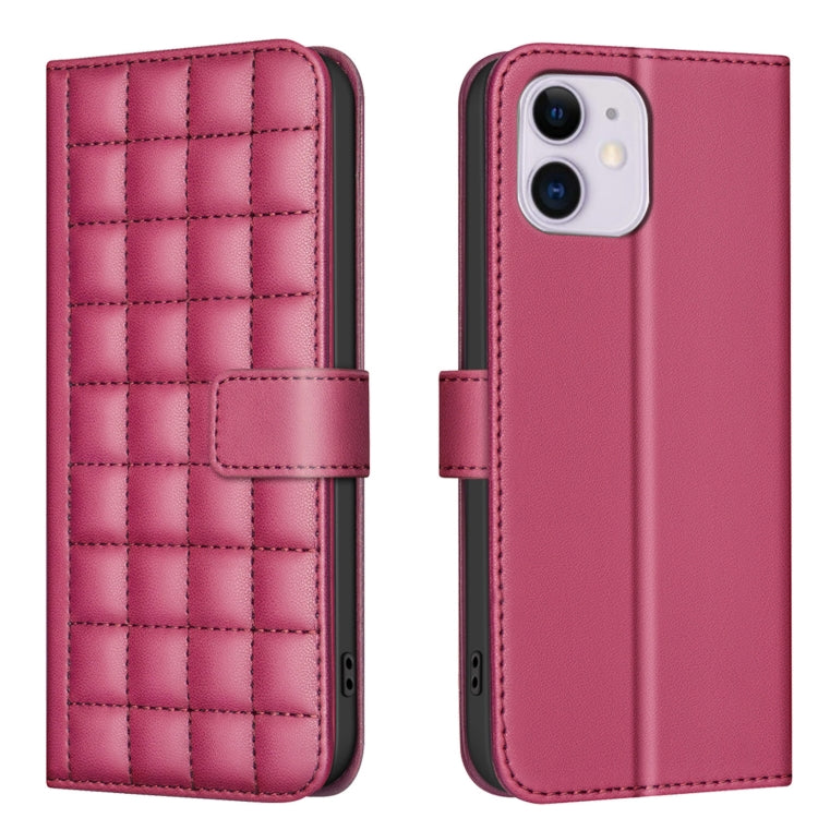 Square Texture Leather Phone Case, For iPhone 12 / 12 Pro, For iPhone 12 Pro Max, For iPhone 11 Pro Max, For iPhone 11