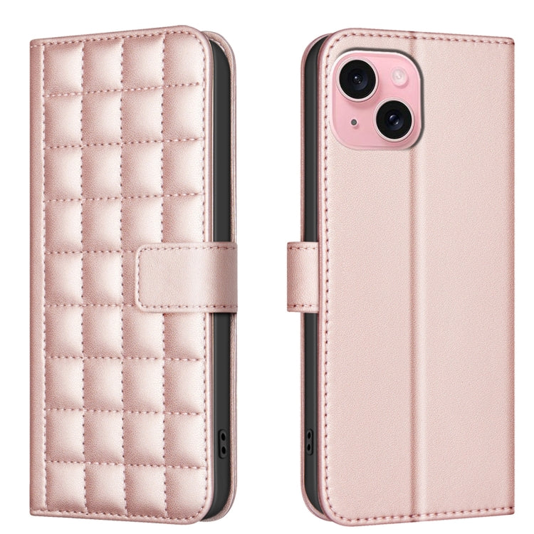 Square Texture Leather Phone Case, For iPhone 15 Plus / 14 Plus, For iPhone 15, For iPhone 14 / 13, For iPhone 14 Pro