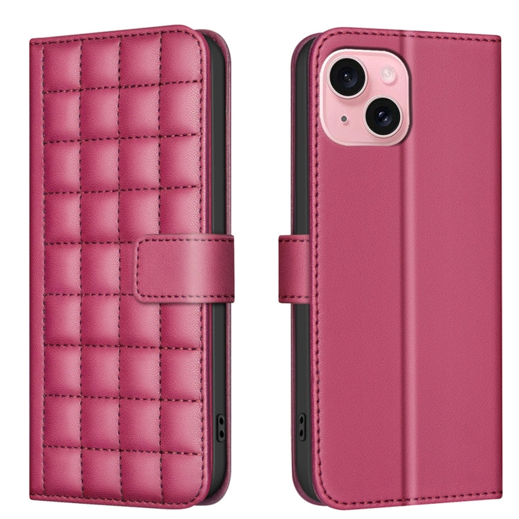 Square Texture Leather Phone Case, For iPhone 15 Plus / 14 Plus, For iPhone 15, For iPhone 14 / 13, For iPhone 14 Pro