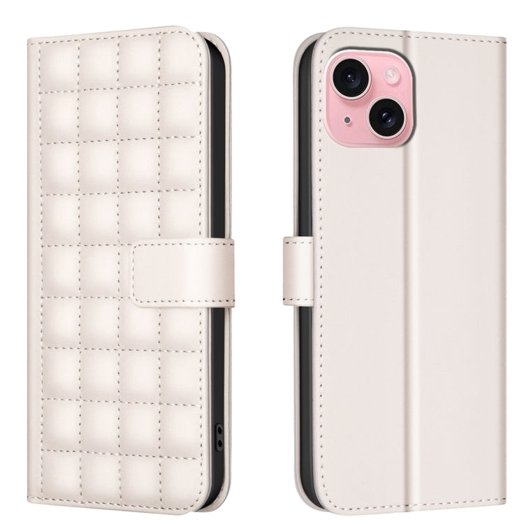 Square Texture Leather Phone Case, For iPhone 15 Plus / 14 Plus, For iPhone 15, For iPhone 14 / 13, For iPhone 14 Pro