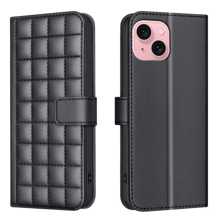 Square Texture Leather Phone Case, For iPhone 15 Plus / 14 Plus, For iPhone 15, For iPhone 14 / 13, For iPhone 14 Pro