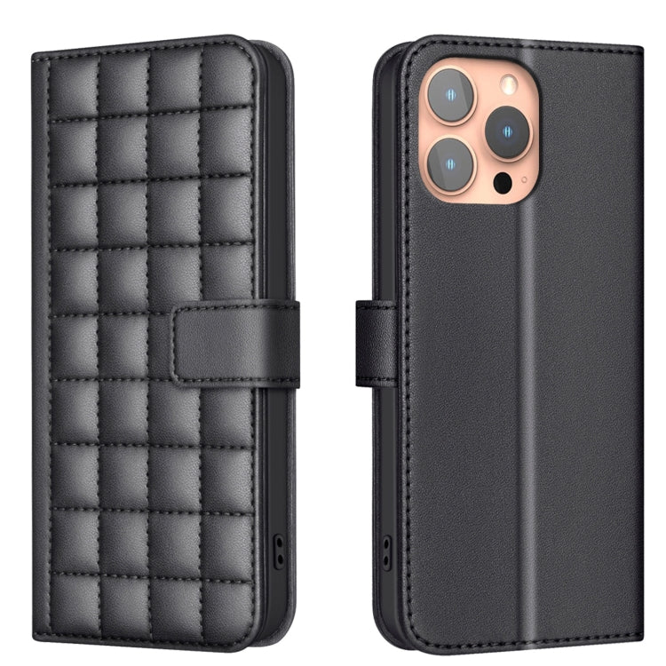 Square Texture Leather Phone Case, For iPhone 15 Plus / 14 Plus, For iPhone 15, For iPhone 14 / 13, For iPhone 14 Pro