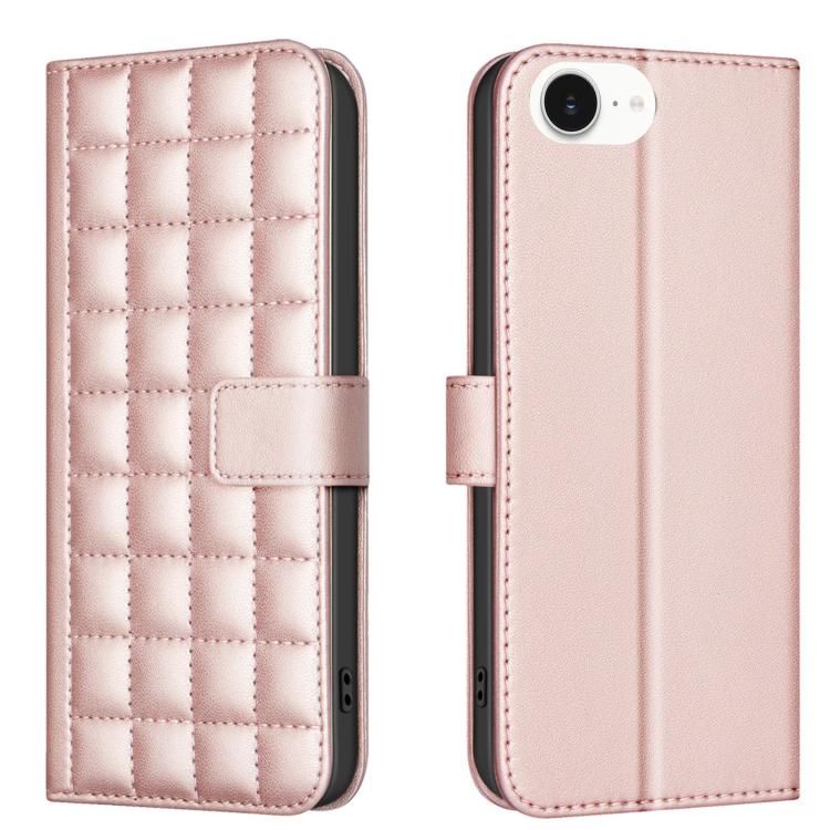 Square Texture Leather Phone Case, For iPhone 17 Pro Max, For iPhone 16e, For iPhone 16 Pro Max, For iPhone 16 Pro